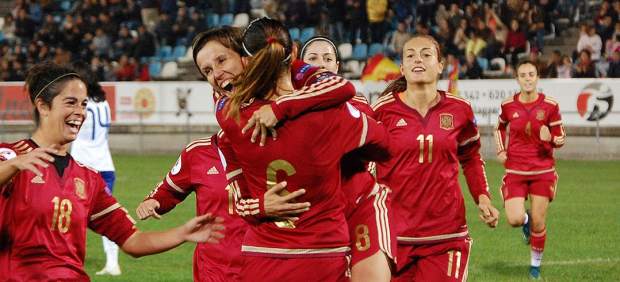Gol de la selección española femenina